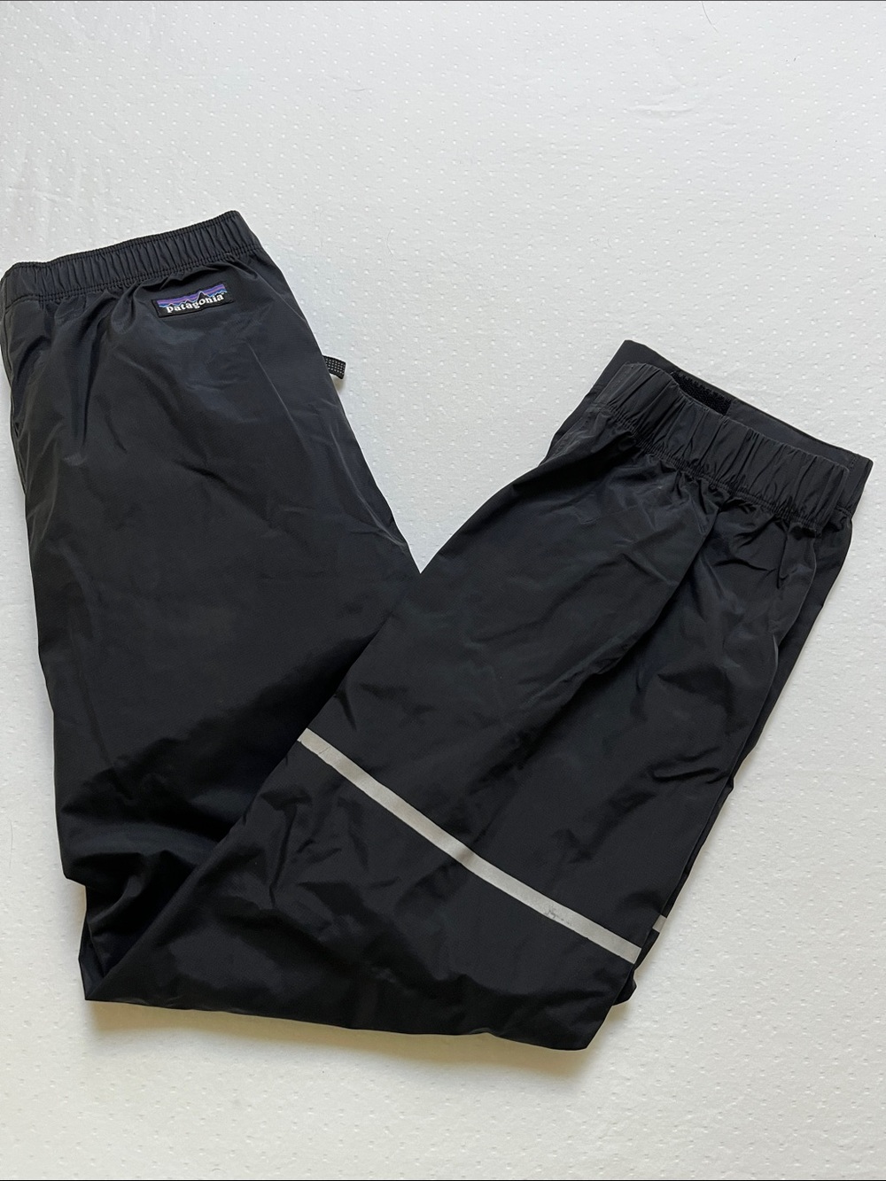 Patagonia Kids Torrentshell 3L Waterproof Rain Pants Black Size Medium 10